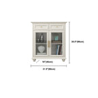 Contemporary Wooden Sideboard with 3 Drawers in White