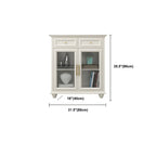 Contemporary Wooden Sideboard with 3 Drawers in White