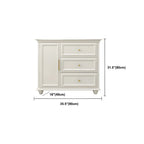 Contemporary Wooden Sideboard with 3 Drawers in White