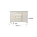 Contemporary Wooden Sideboard with 3 Drawers in White