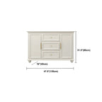 Contemporary Wooden Sideboard with 3 Drawers in White