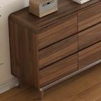 3 Tiers Rustic Square Brown Wood Dresser