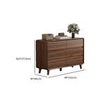 3 Tiers Rustic Square Brown Wood Dresser