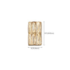 Direct-wired Steel Wall Sconce with Crystal Shade