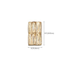 Direct-wired Steel Wall Sconce with Crystal Shade