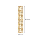 Direct-wired Steel Wall Sconce with Crystal Shade