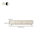 Contemporary Cream Wood Drawers Cable Management TV Stand