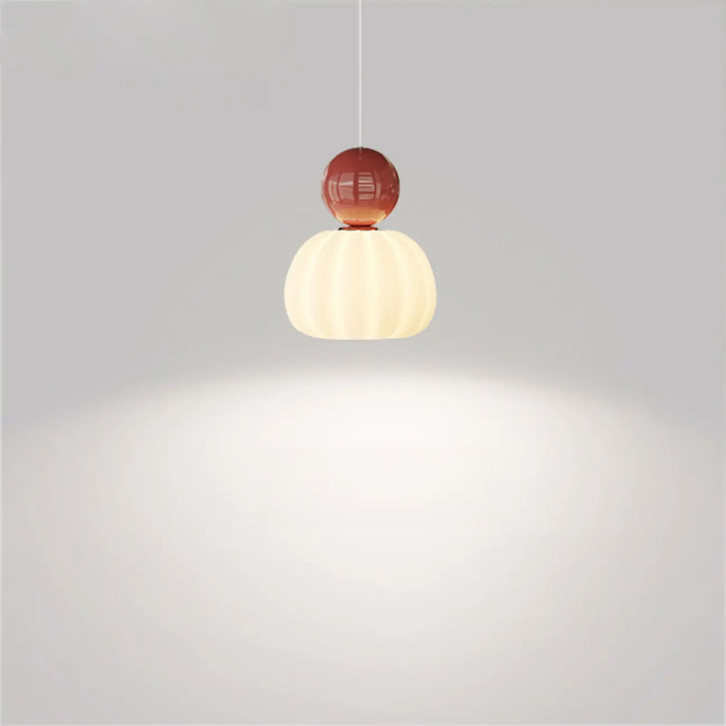 Cream Enclosure Pendant Light in Mini Size for Bedroom