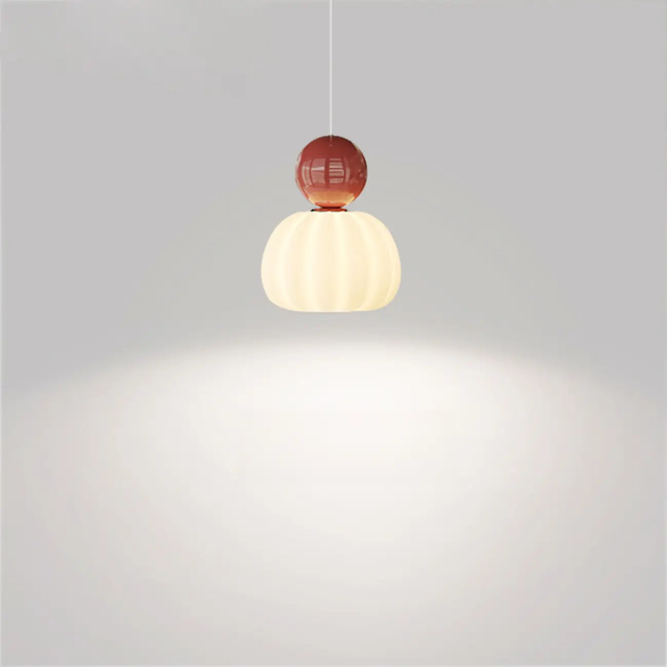 Cream Enclosure Pendant Light in Mini Size for Bedroom