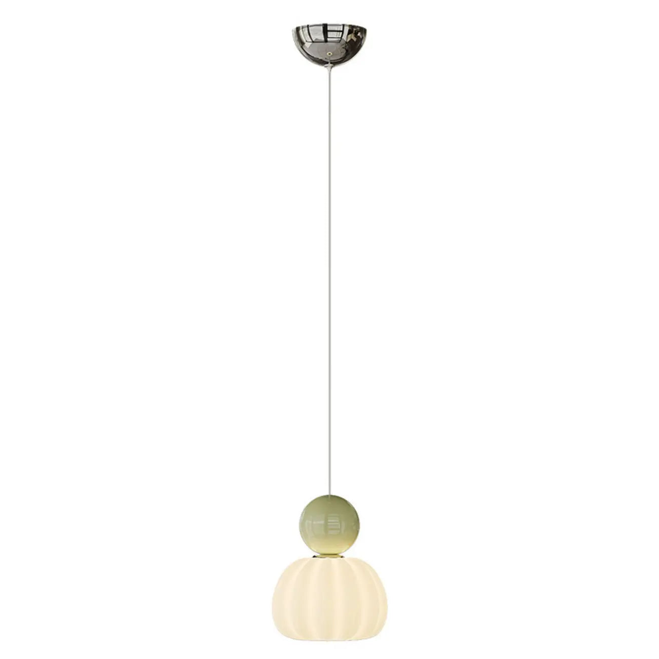 Cream Enclosure Pendant Light in Mini Size for Bedroom