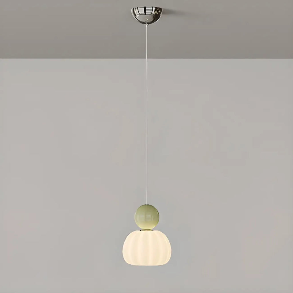 Cream Enclosure Pendant Light in Mini Size for Bedroom