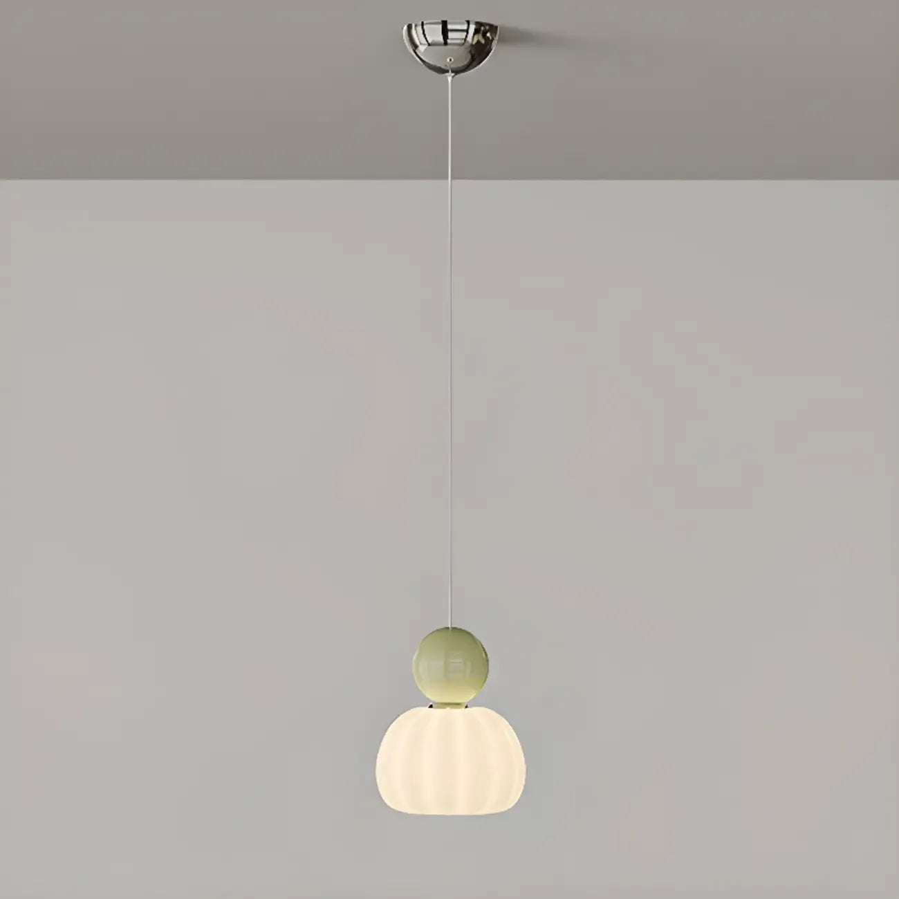 Cream Enclosure Pendant Light in Mini Size for Bedroom