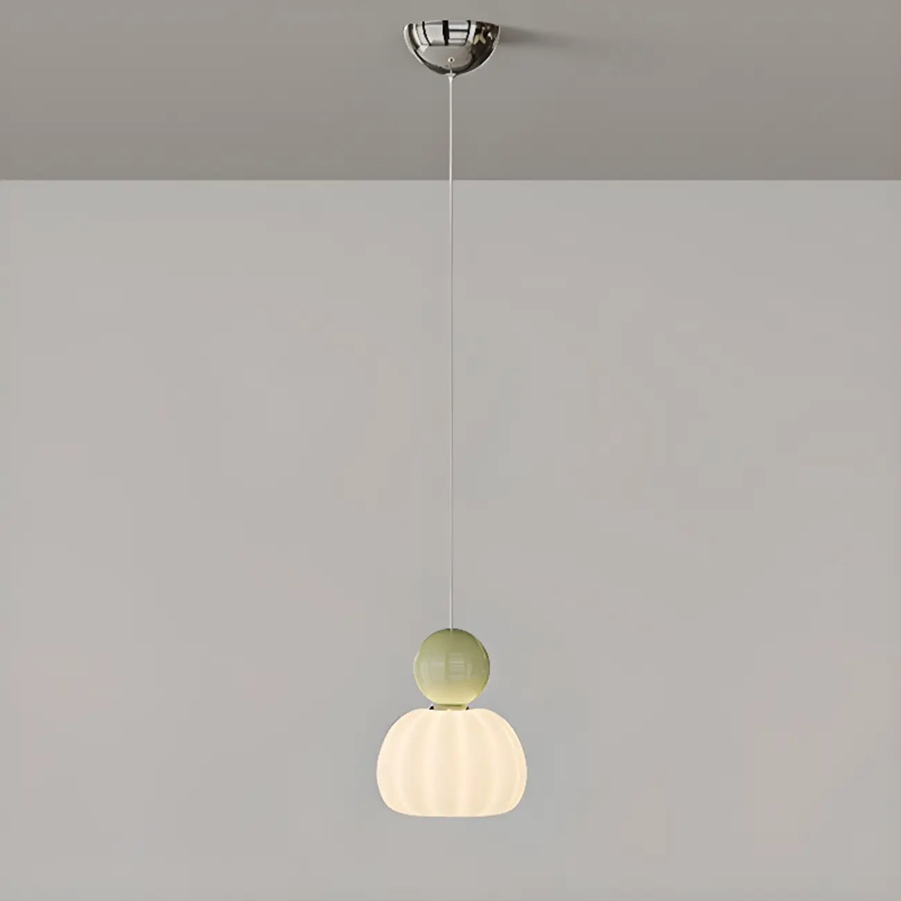 Cream Enclosure Pendant Light in Mini Size for Bedroom