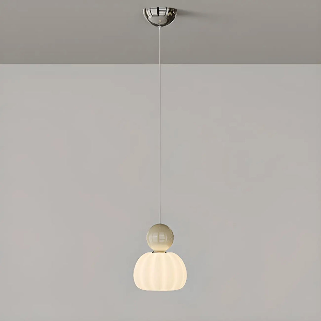 Cream Enclosure Pendant Light in Mini Size for Bedroom