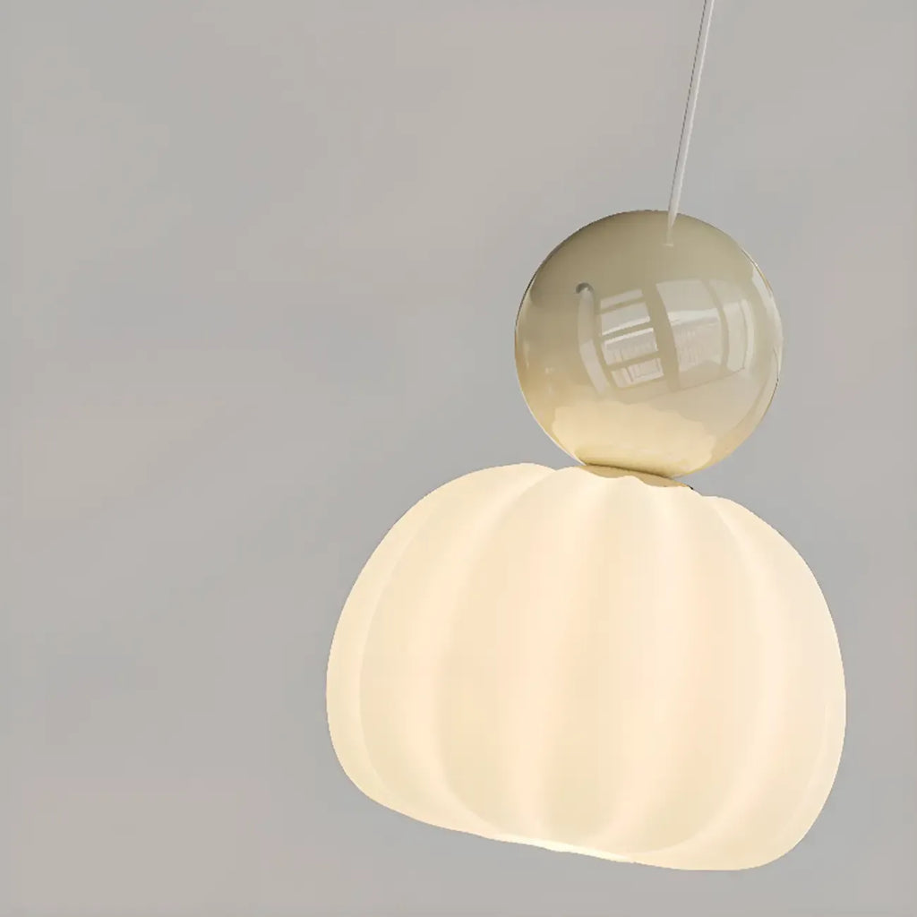 Cream Enclosure Pendant Light in Mini Size for Bedroom