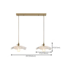 Elegant Clear Floral Glass Pendant Light