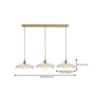 Elegant Clear Floral Glass Pendant Light
