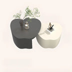 Modern Wood Apple Shape Abstract Nesting Coffee Table