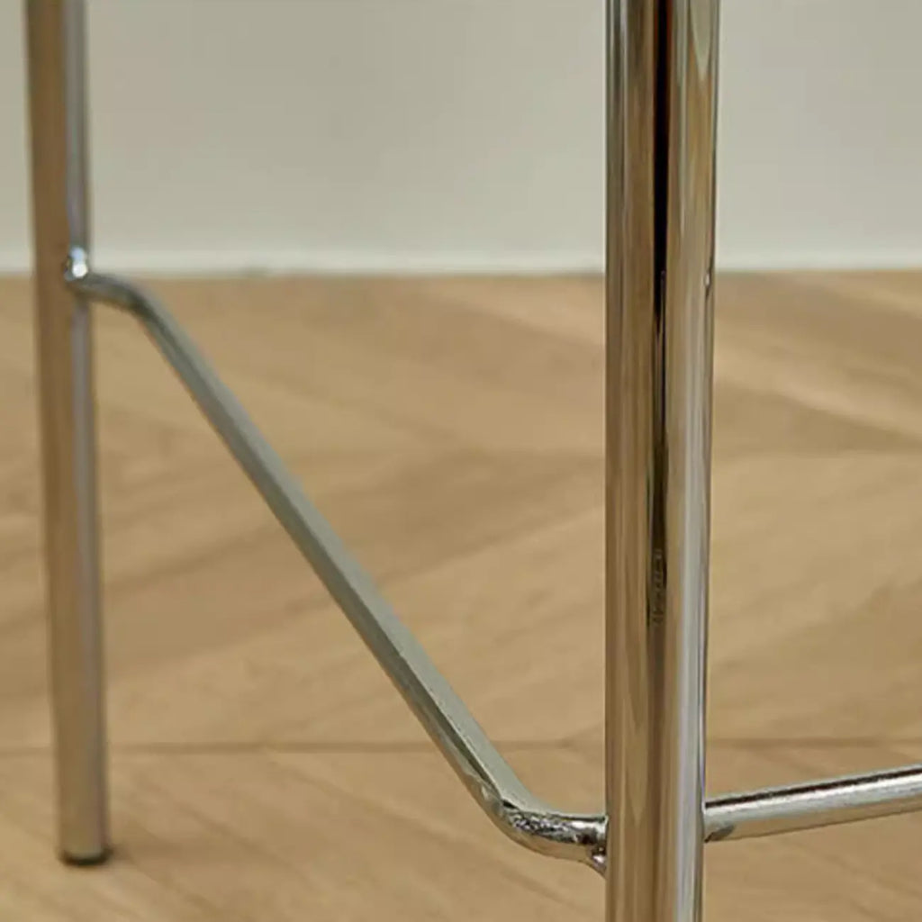 Industrial Metal Frame Wooden Counter Bar Stools with Backs