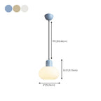 Minimalist Ceramic Globe Pendant Lights with Adjustable Length