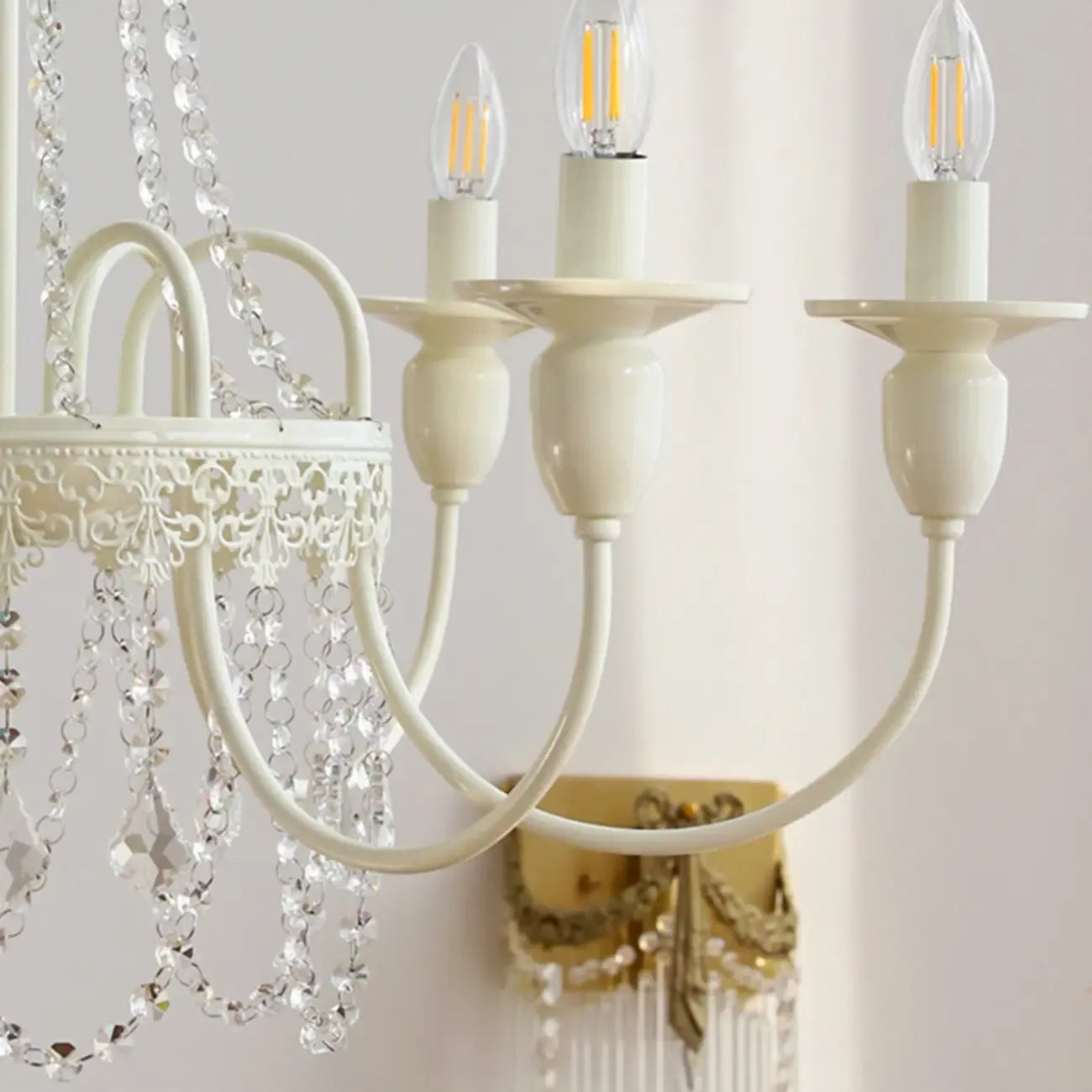 Vintage Crystal Adjustable Chandelier for Dining Room Decor