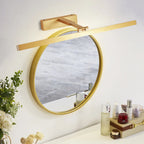 Adjustable Modern Gold LED Linear Vanity Light for Bathroom