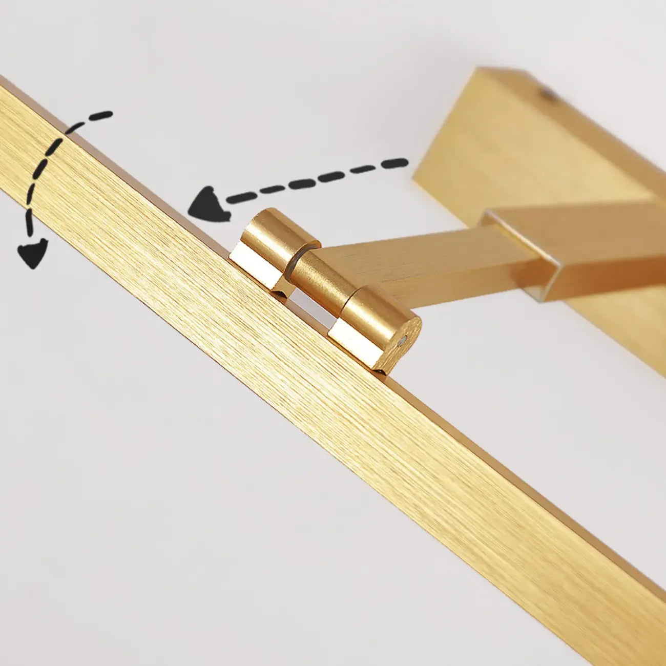 Adjustable Modern Gold LED Linear Vanity Light for Bathroom