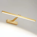 Adjustable Modern Gold LED Linear Vanity Light for Bathroom