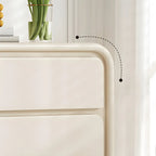 Contemporary Wooden Sideboard with Drawers in White/Black