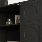 Modern Brown Sideboard with Adjustable Shelves & Cabinets