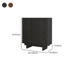 Modern Brown Sideboard with Adjustable Shelves & Cabinets