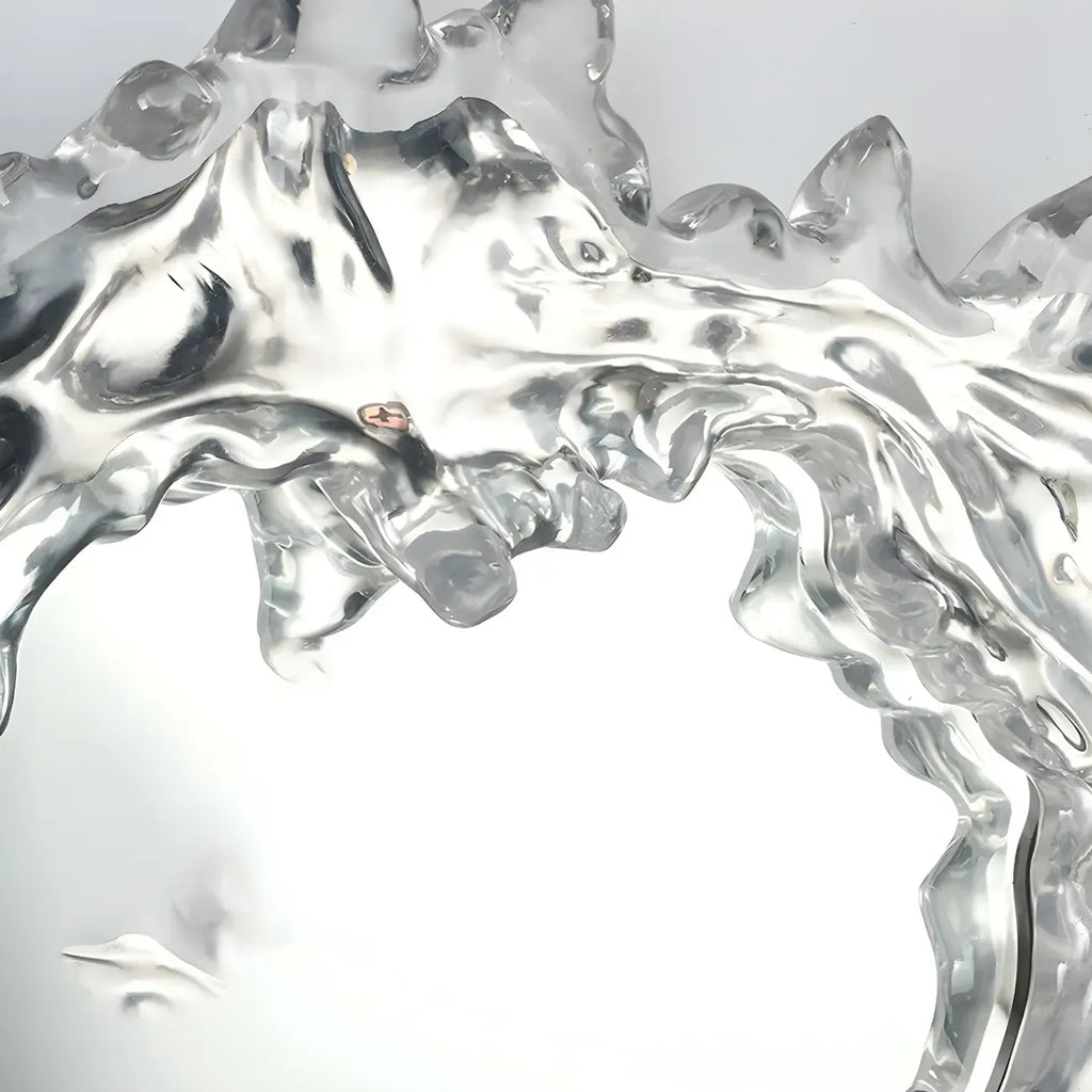 Designer Silver Resin Water Spray Wall Lamp for Home Decor