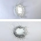 Designer Silver Resin Water Spray Wall Lamp for Home Decor