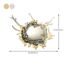Designer Silver Resin Water Spray Wall Lamp for Home Decor