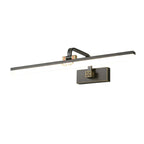 Minimalist Adjustable LED Gold Vanity Light for Mirror Front