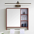Minimalist Adjustable LED Gold Vanity Light for Mirror Front