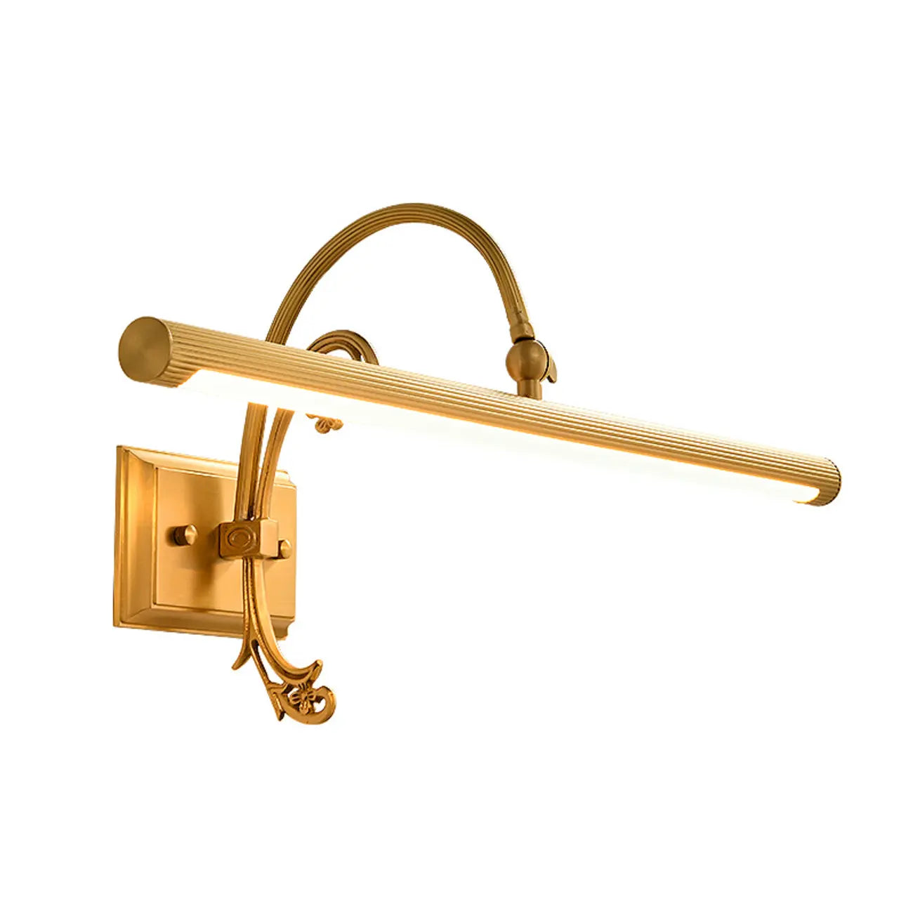 Arched Retro Copper LED Linear Wall Lamp