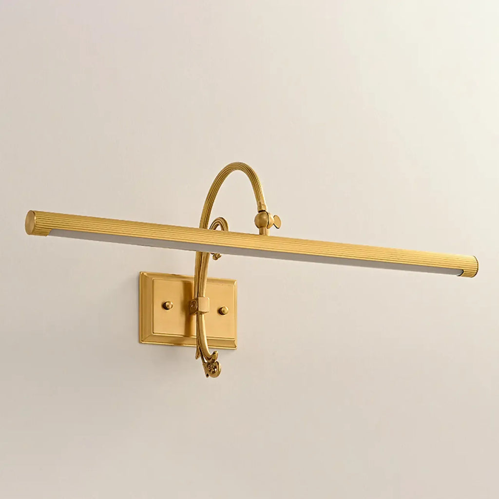 Arched Retro Copper LED Linear Wall Lamp