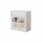 Contemporary Stone Countertop Sideboard with Drawers