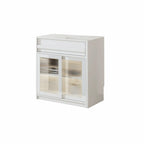 Contemporary Stone Countertop Sideboard with Drawers