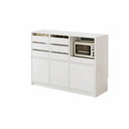Contemporary Stone Countertop Sideboard with Drawers
