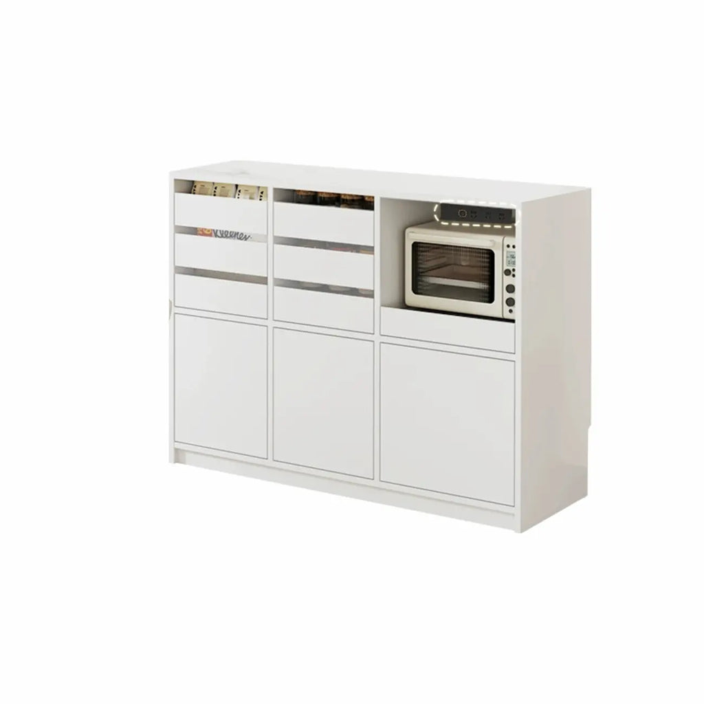 Contemporary Stone Countertop Sideboard with Drawers