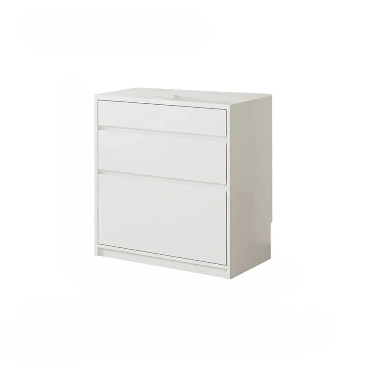 Contemporary Stone Countertop Sideboard with Drawers