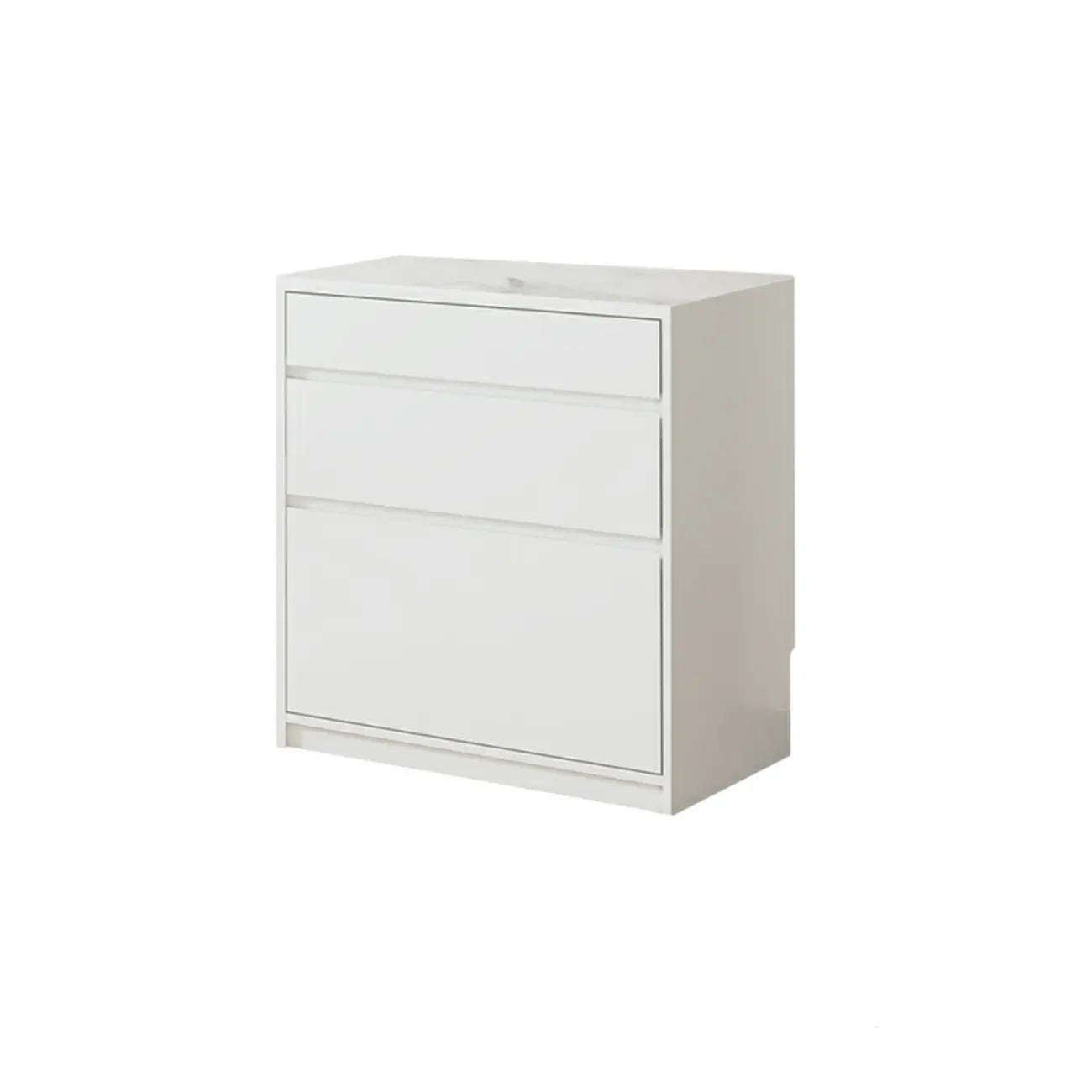 Contemporary Stone Countertop Sideboard with Drawers