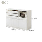 Contemporary Stone Countertop Sideboard with Drawers