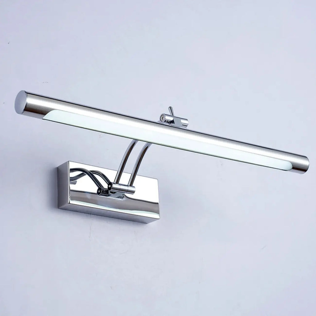 Modern Silver Dimmable LED Vanity Light with Adjustable Arm