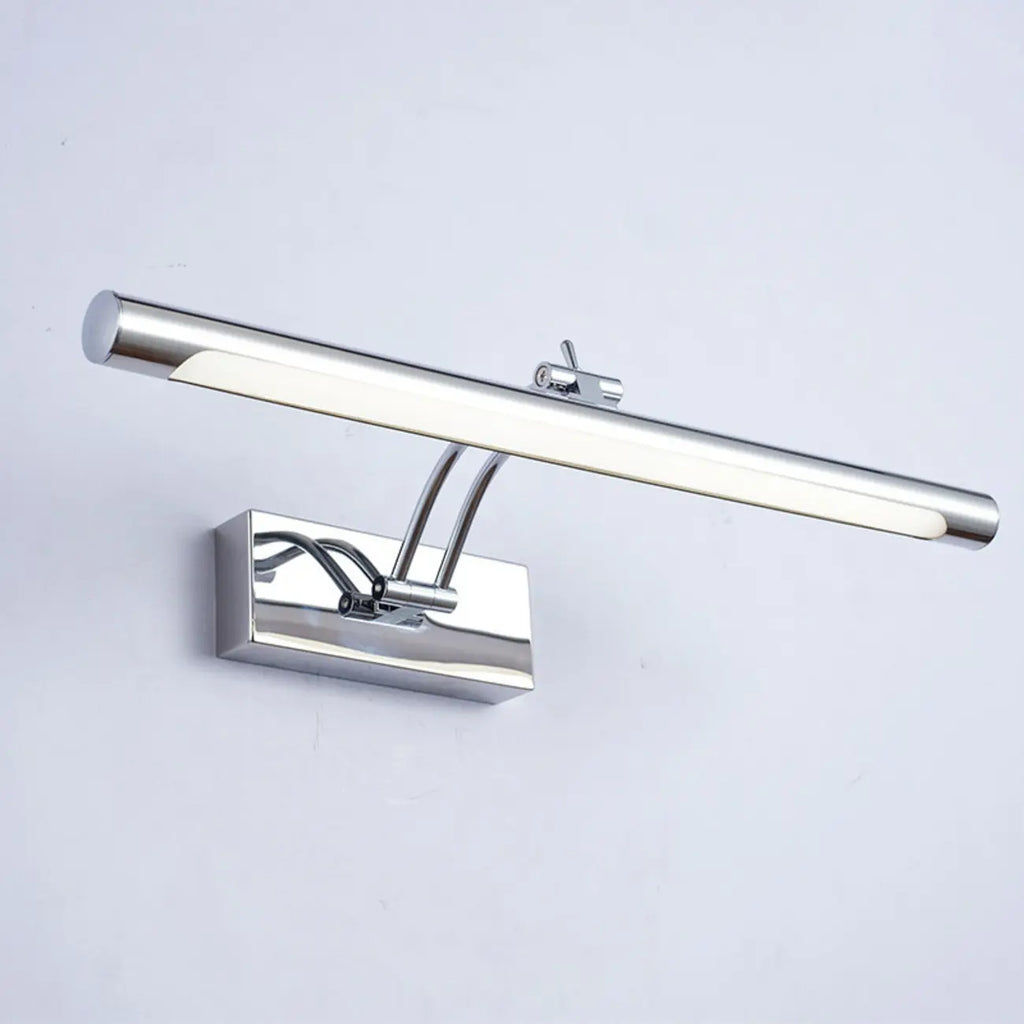 Modern Silver Dimmable LED Vanity Light with Adjustable Arm