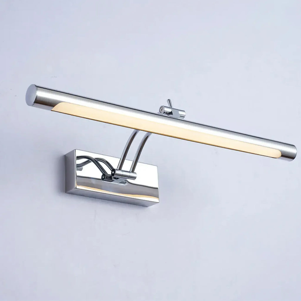 Modern Silver Dimmable LED Vanity Light with Adjustable Arm