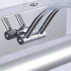 Modern Silver Dimmable LED Vanity Light with Adjustable Arm