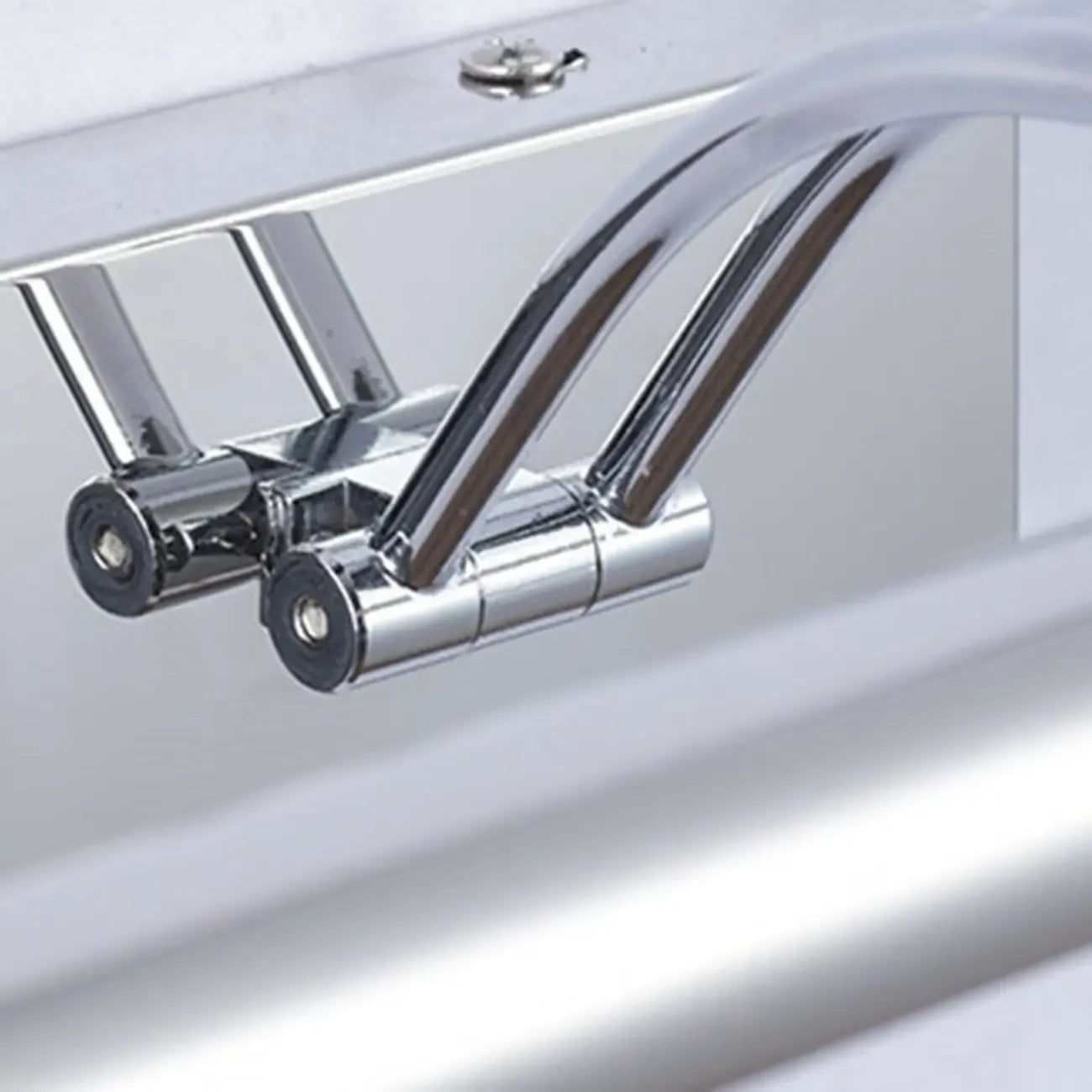 Modern Silver Dimmable LED Vanity Light with Adjustable Arm